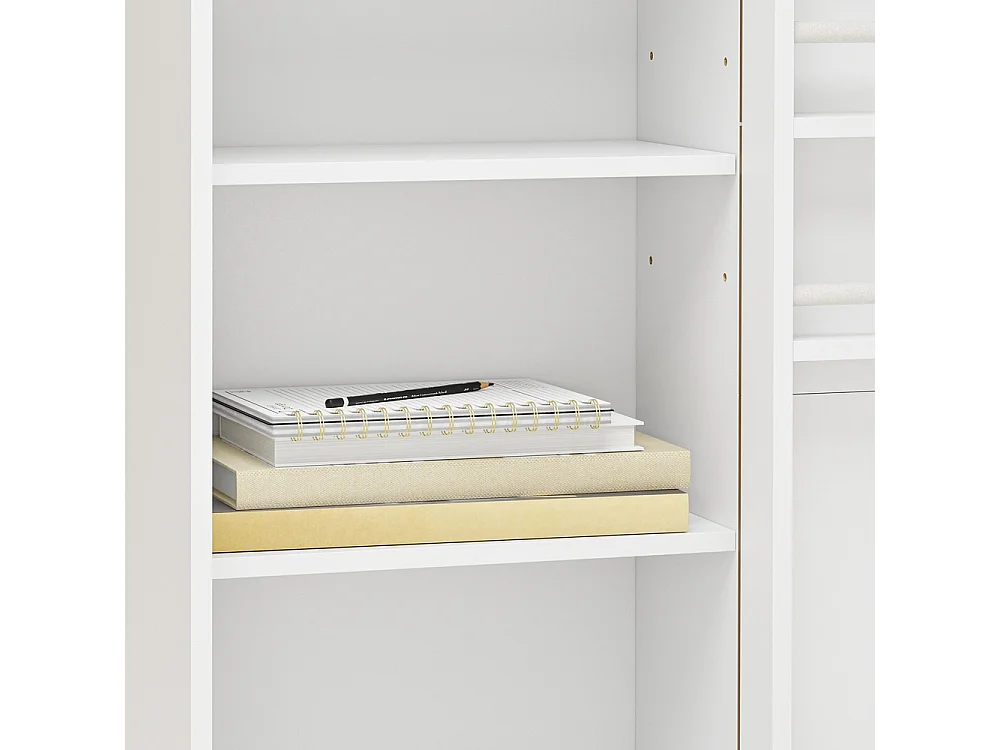 SoBuy Wandkast met planken en perforatieplaat Kleur Wit 70x25.1x70.2cm STR16-W