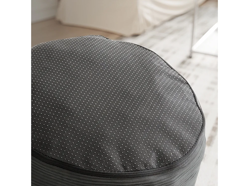 SoBuy Armchair with Ottoman Relax & Reading Chair Grey 110x125x65cm FST100-DG