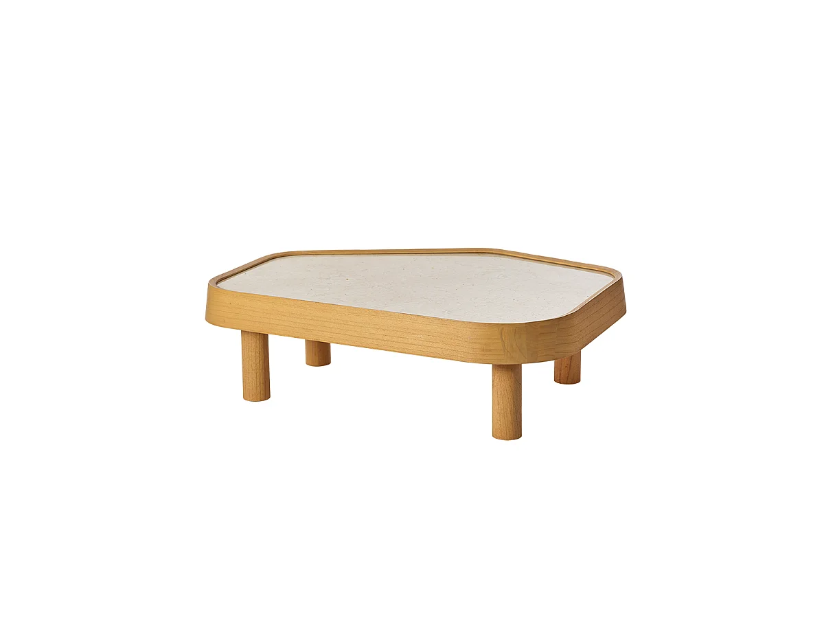 Table basse en mindi naturel organique L115 SIMONE