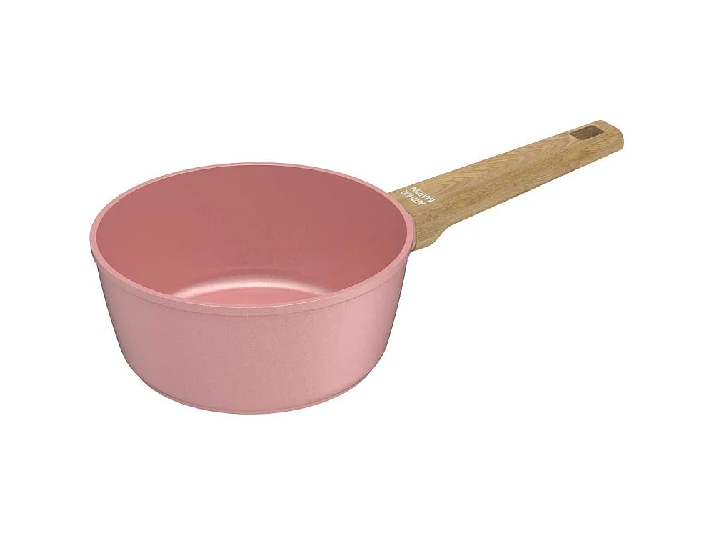 Set de 3 casseroles - Tous feux dont induction - ARTHUR MARTIN - AM0702 - Revetement céramique - Ø 16-18-20 cm - Rose