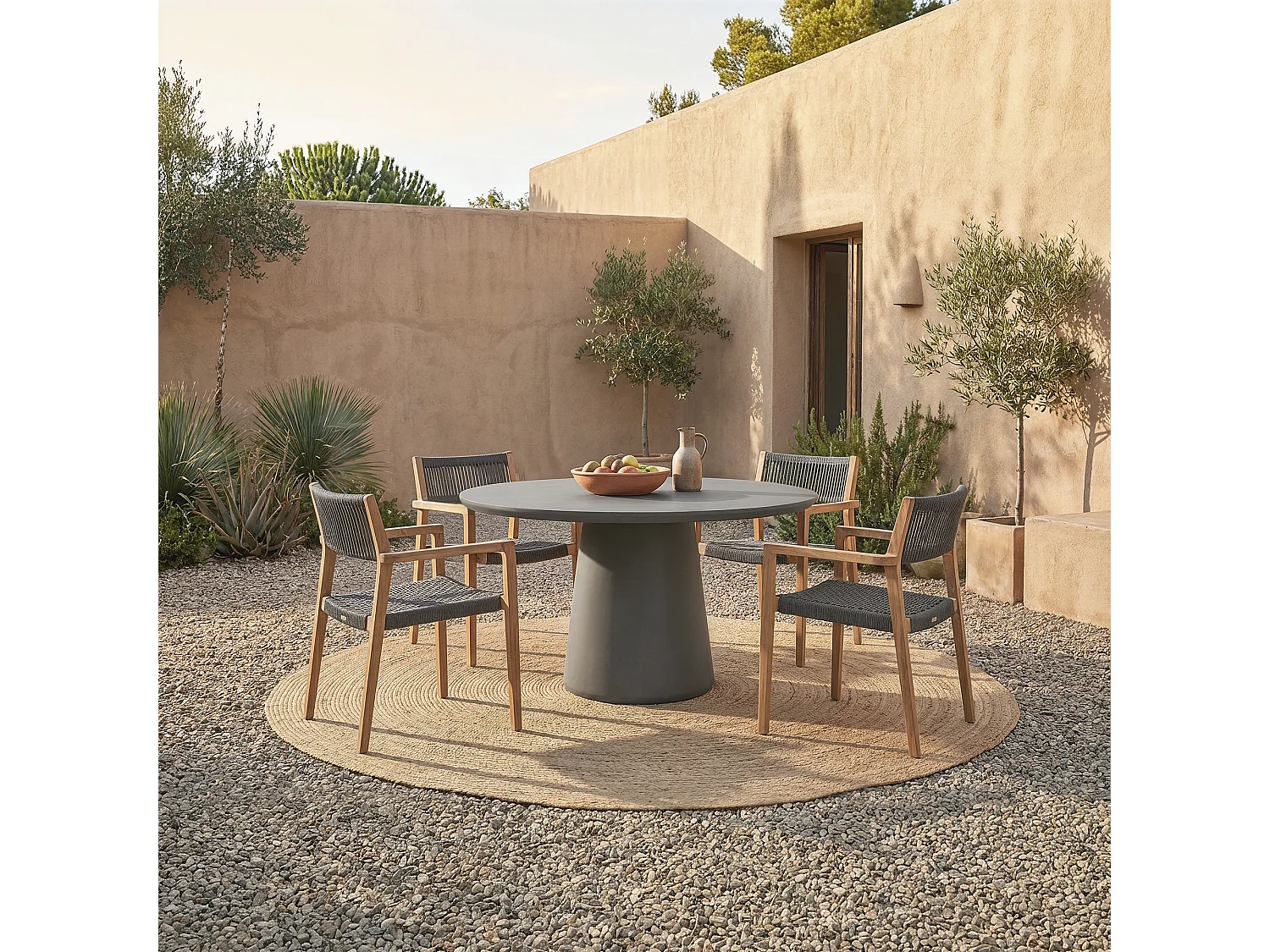 ELEMENTI RIO Table à manger Grande 152x152x75