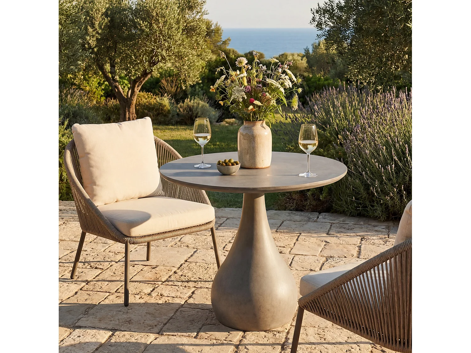 ELEMENTI CORDOBA Eettafel Middel 91.4x91.4x75