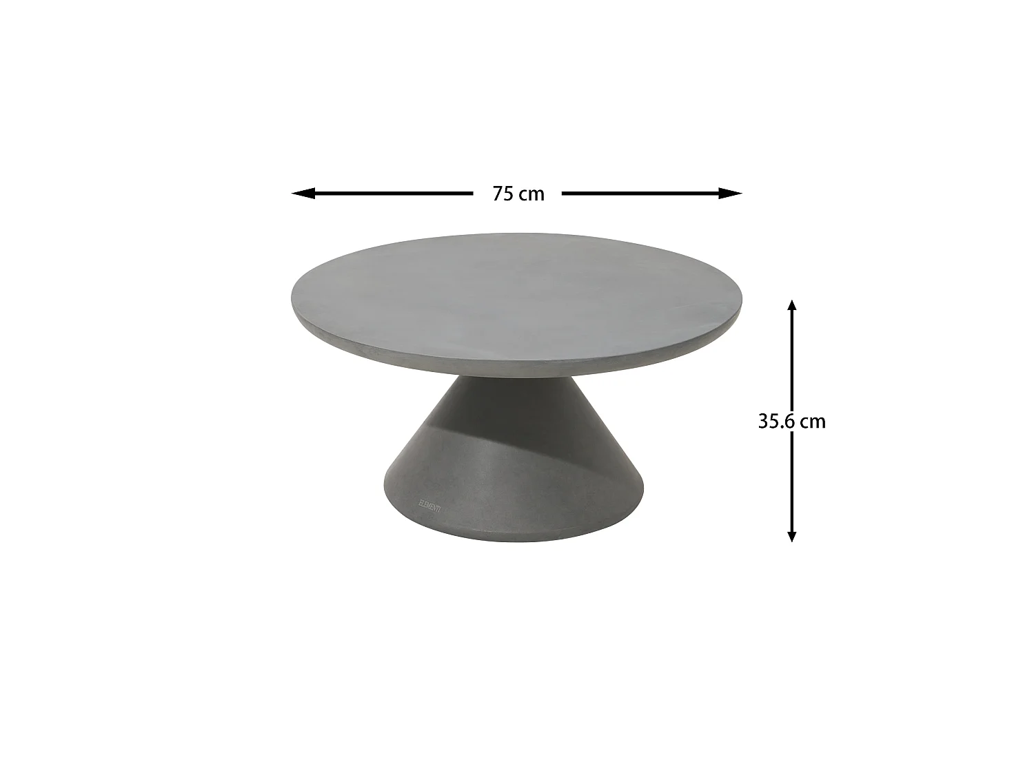 ELEMENTI RIO Table basse 75x75x35.6