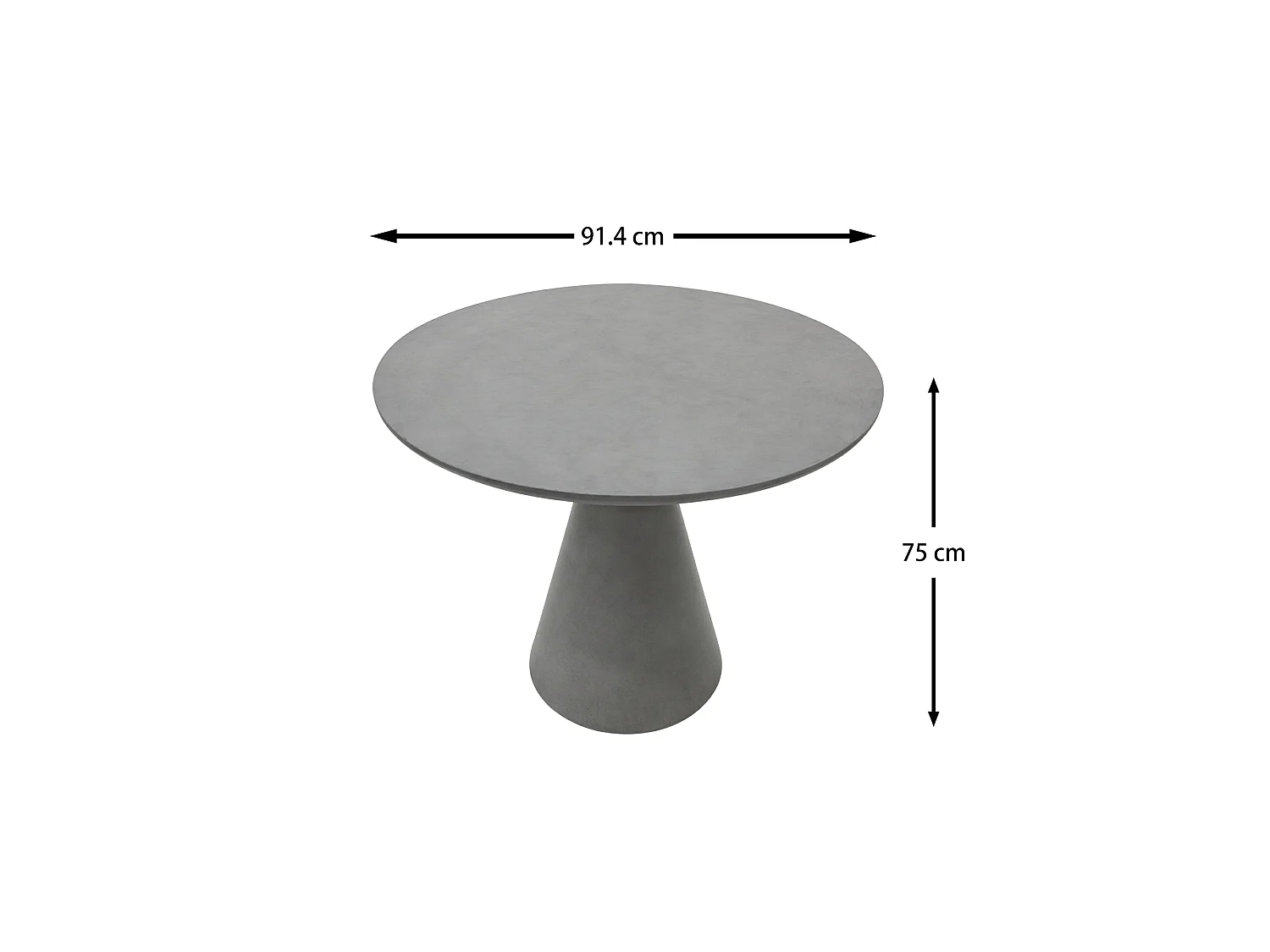 ELEMENTI RIO Table à manger Moyenne 91.4x91.4x75