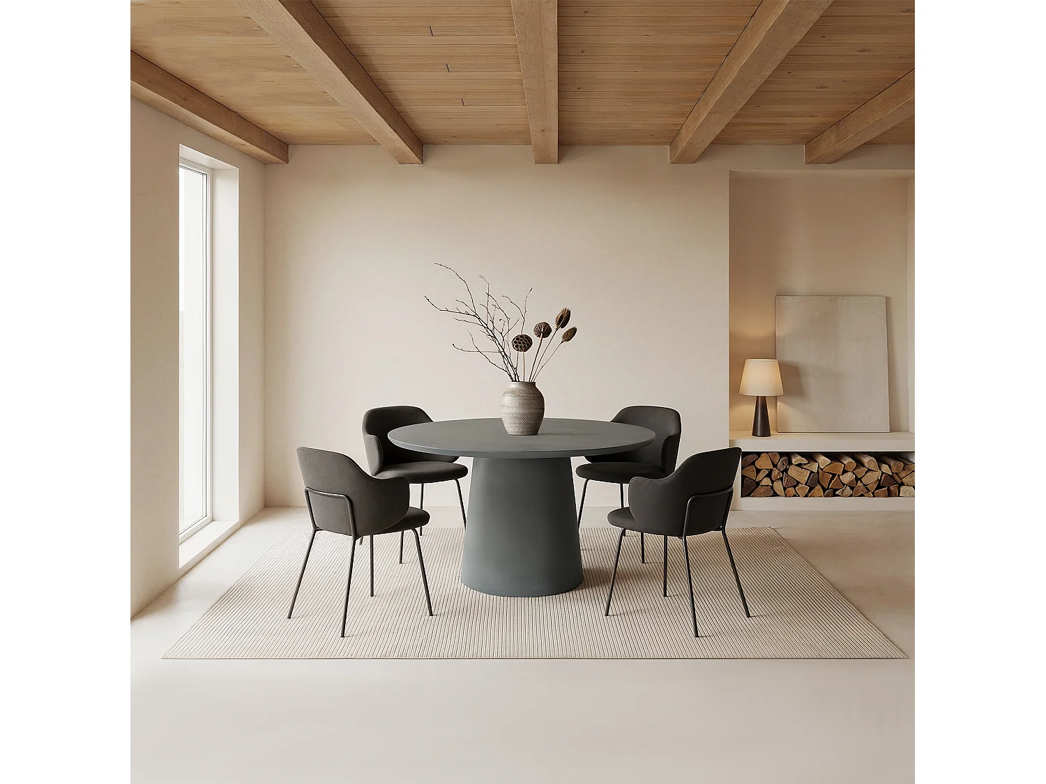 ELEMENTI RIO Table à manger Moyenne 122x122x75