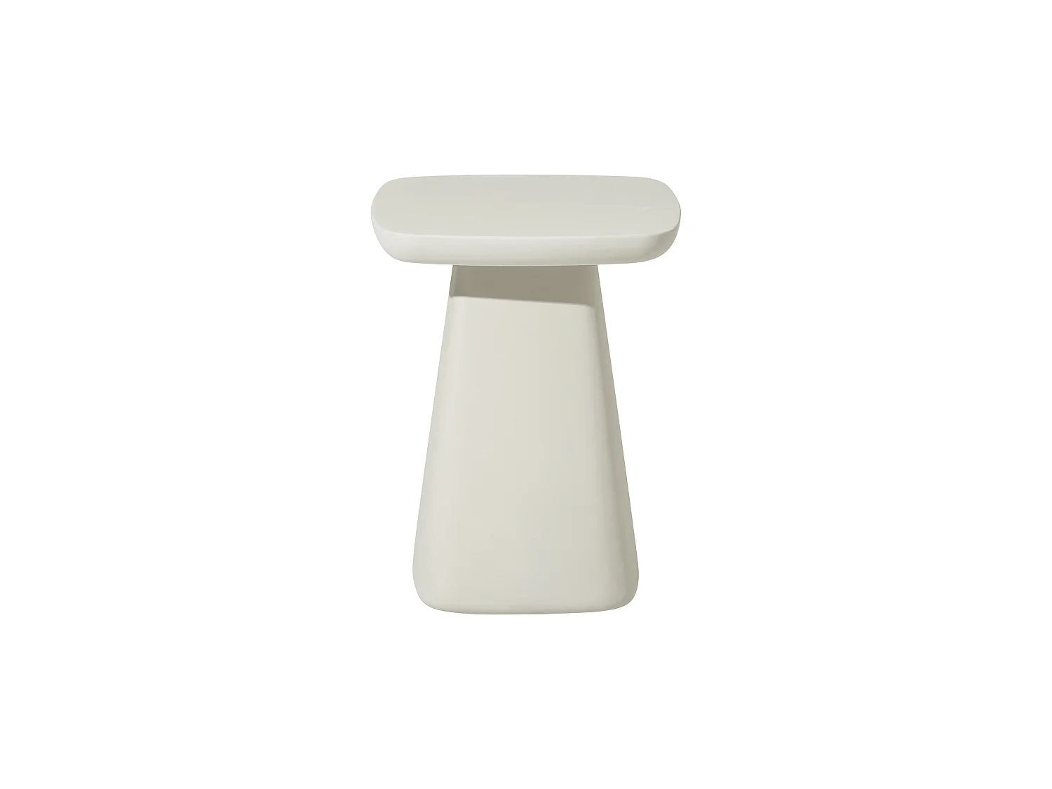 Table d'appoint rectangulaire blanche, moderne, 40 x 40 x 51 cm - HORIZON