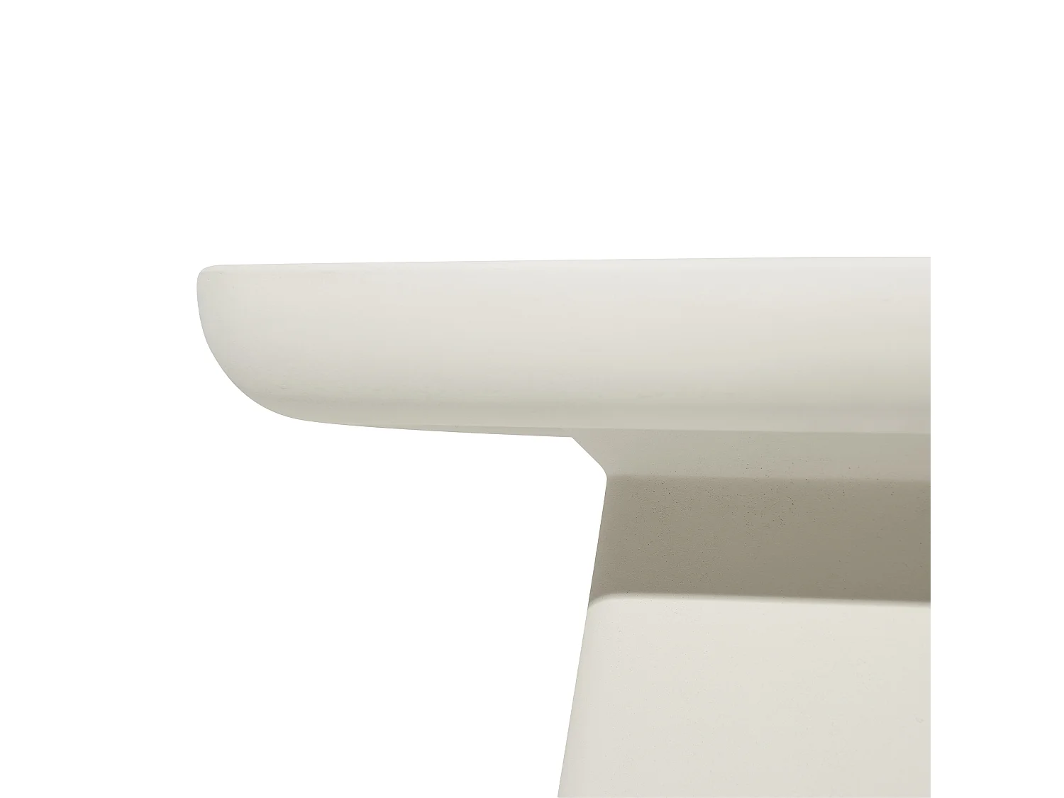 Table d'appoint rectangulaire blanche, moderne, 40 x 40 x 51 cm - HORIZON