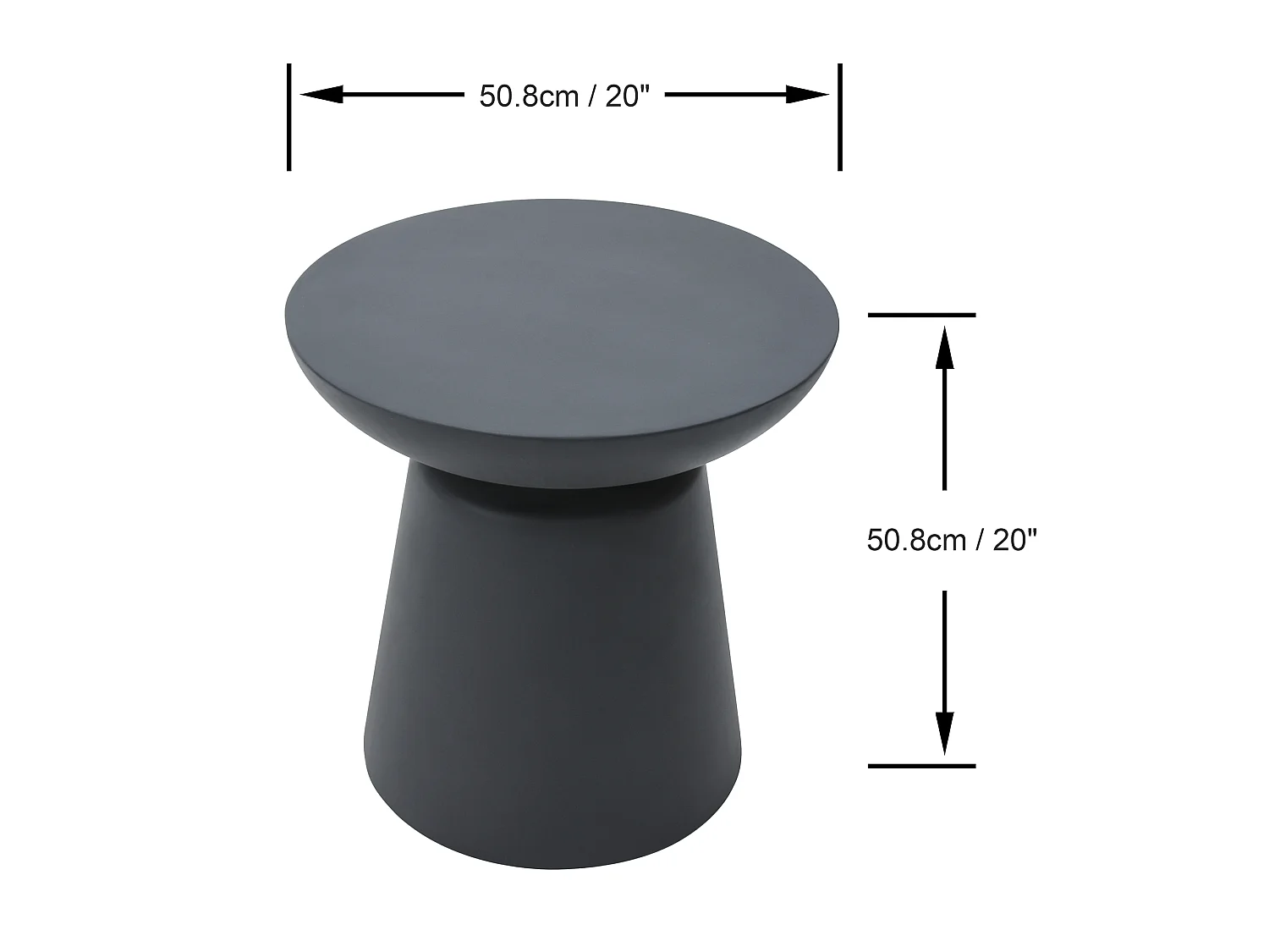 ELEMENTI KYLIX Bijzettafel 51x51x51