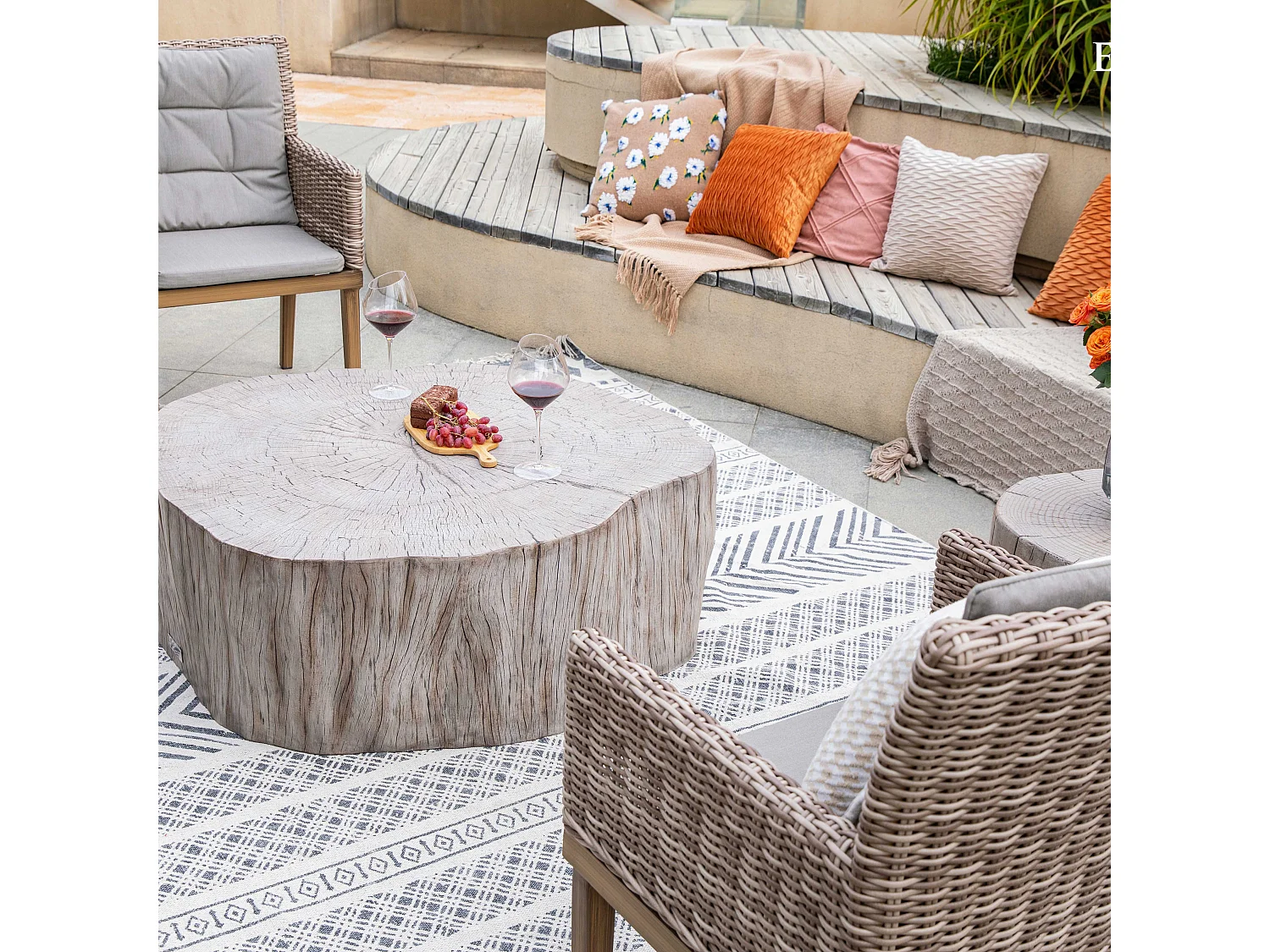 ELEMENTI DAINTREE Table basse 106x100x36