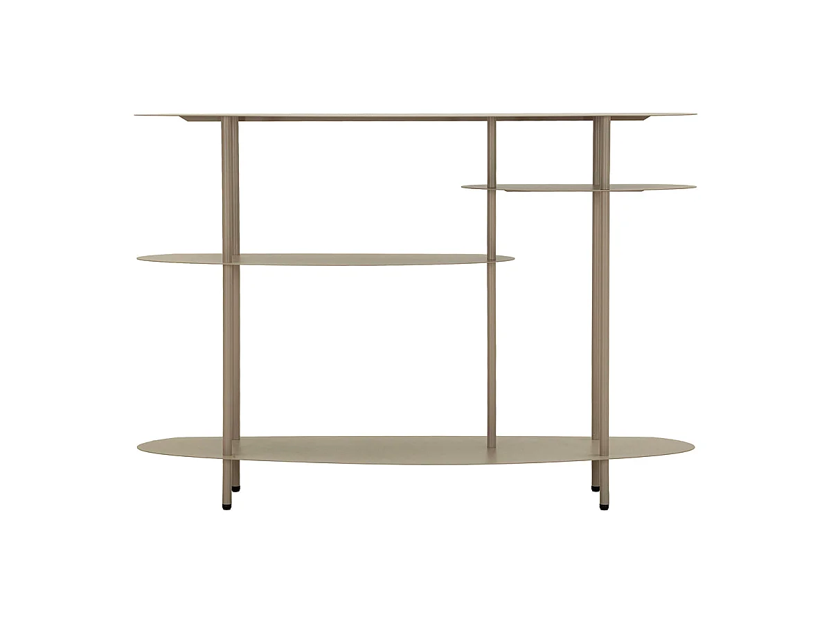 Console en métal 4 étagères Aries Gris