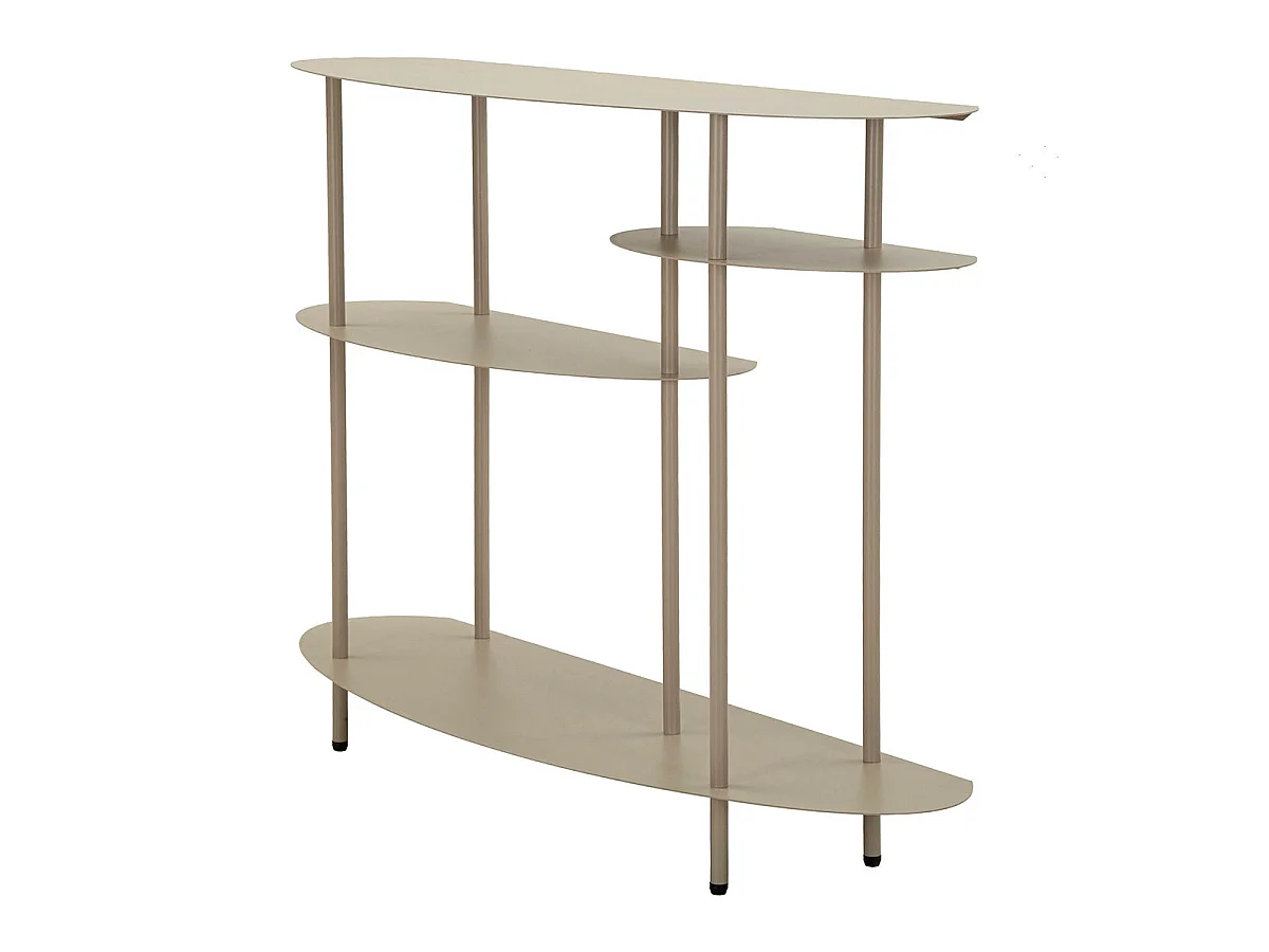 Console en métal 4 étagères Aries Gris