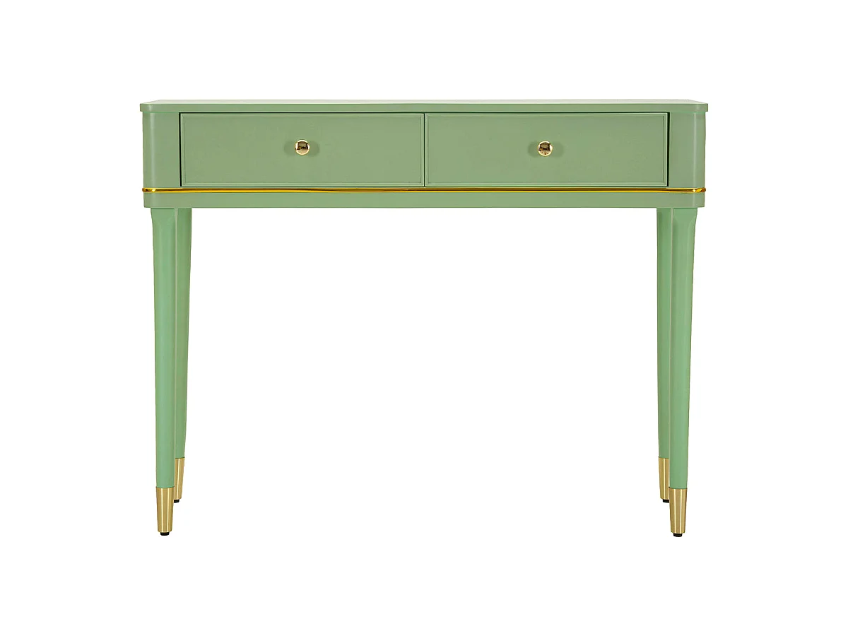 Console 2 tiroirs Suzanne Vert