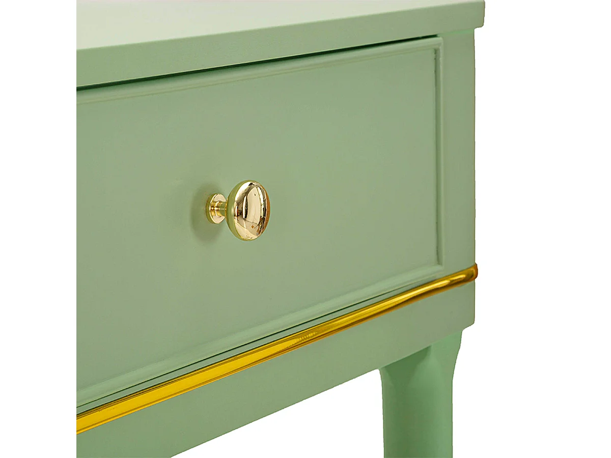 Console 2 tiroirs Suzanne Vert
