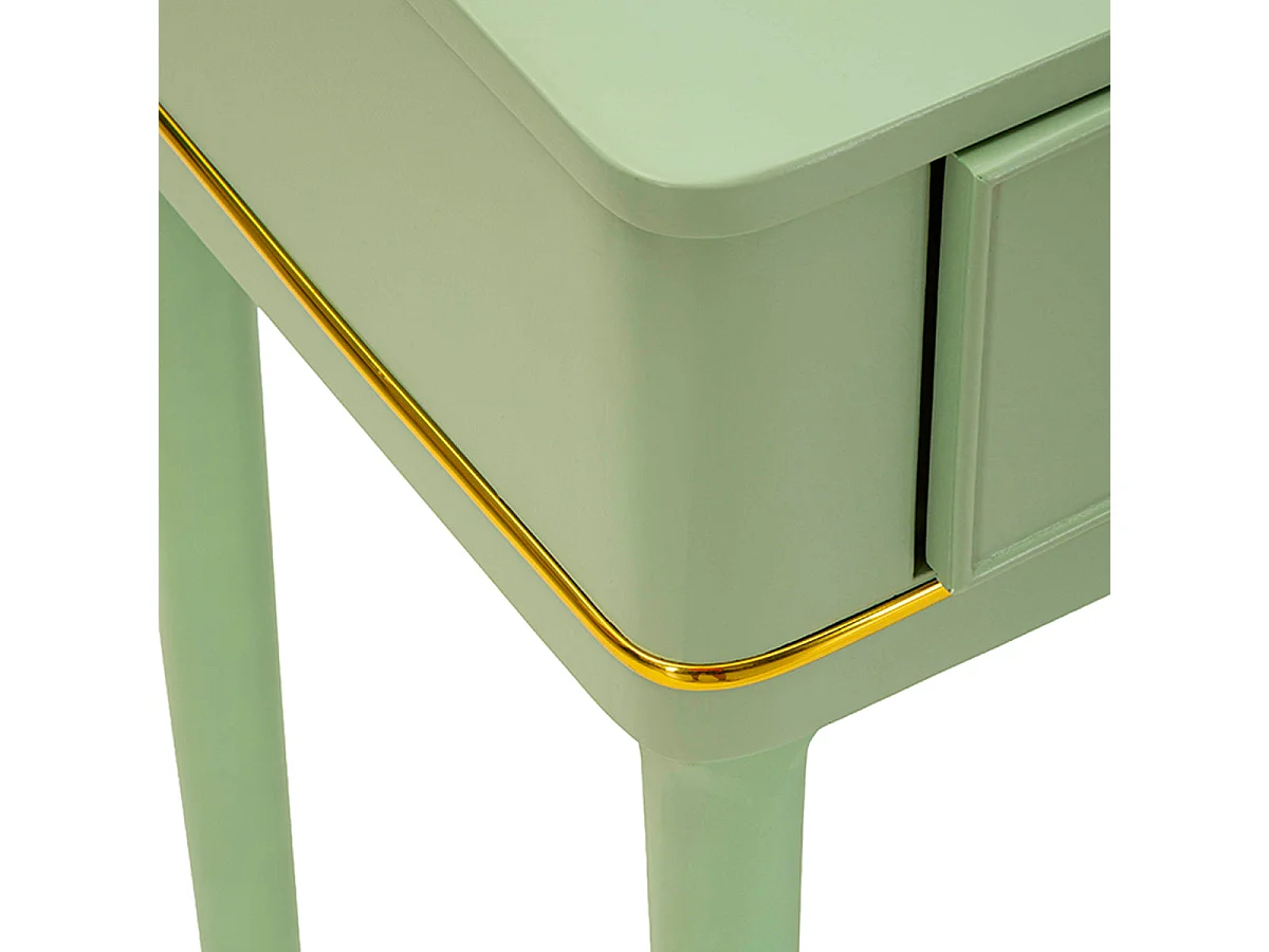 Console 2 tiroirs Suzanne Vert