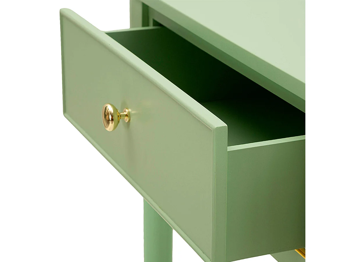 Console 2 tiroirs Suzanne Vert