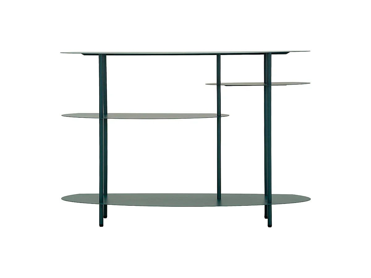 Console en métal 4 étagères Aries Bleu