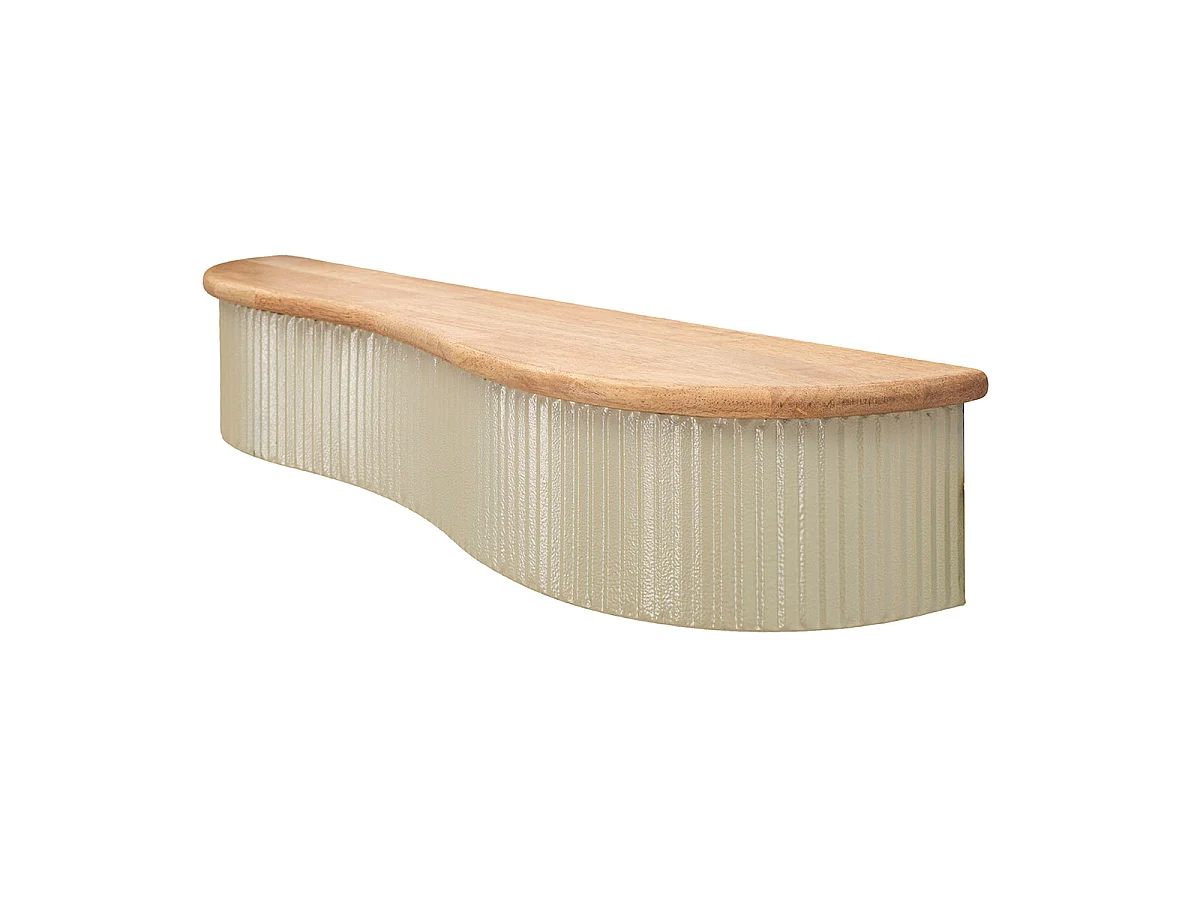 Étagères murale 86 et 65 cm Frieda Vert et Taupe