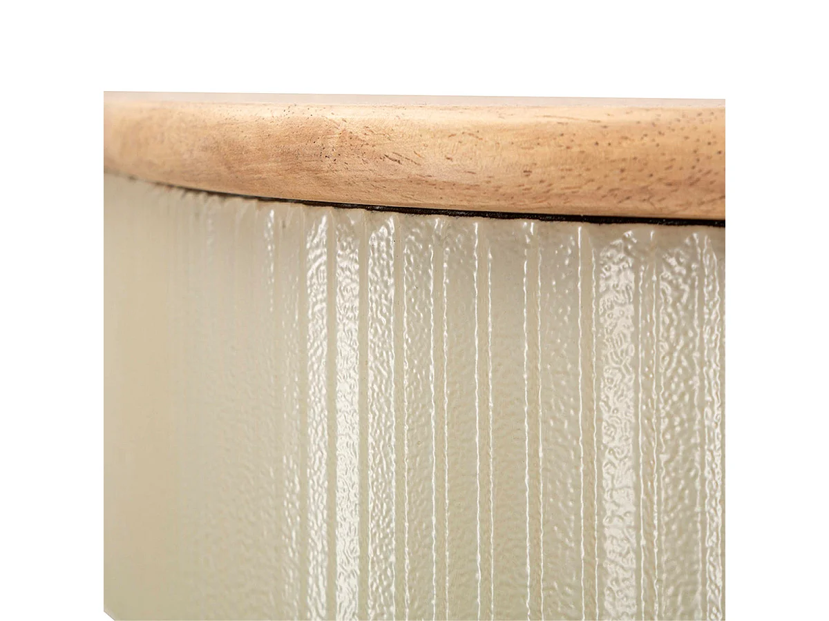 Étagères murale 86 et 65 cm Frieda Vert et Taupe
