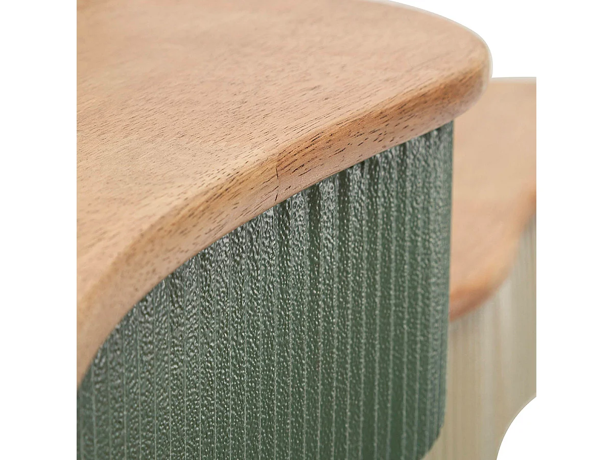 Étagères murale 86 et 65 cm Frieda Vert et Taupe