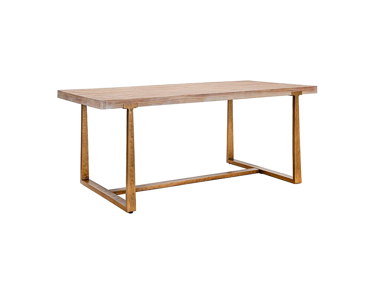 Table à manger rectangulaire 6 à 8 personnes Elowen Bois
