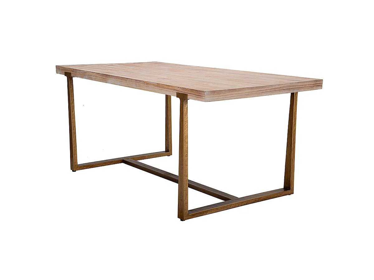 Table à manger rectangulaire 6 à 8 personnes Elowen Bois