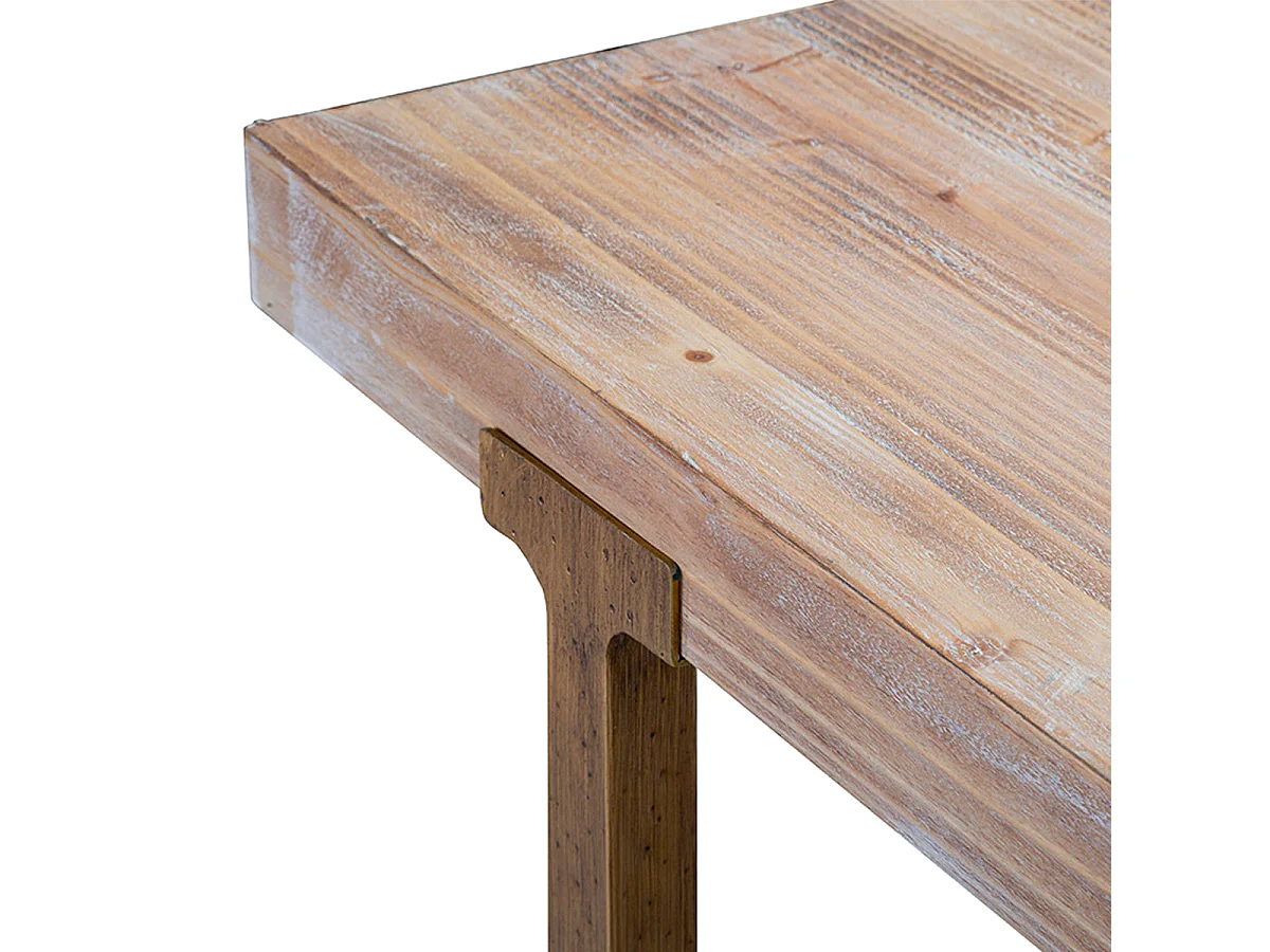 Table à manger rectangulaire 6 à 8 personnes Elowen Bois