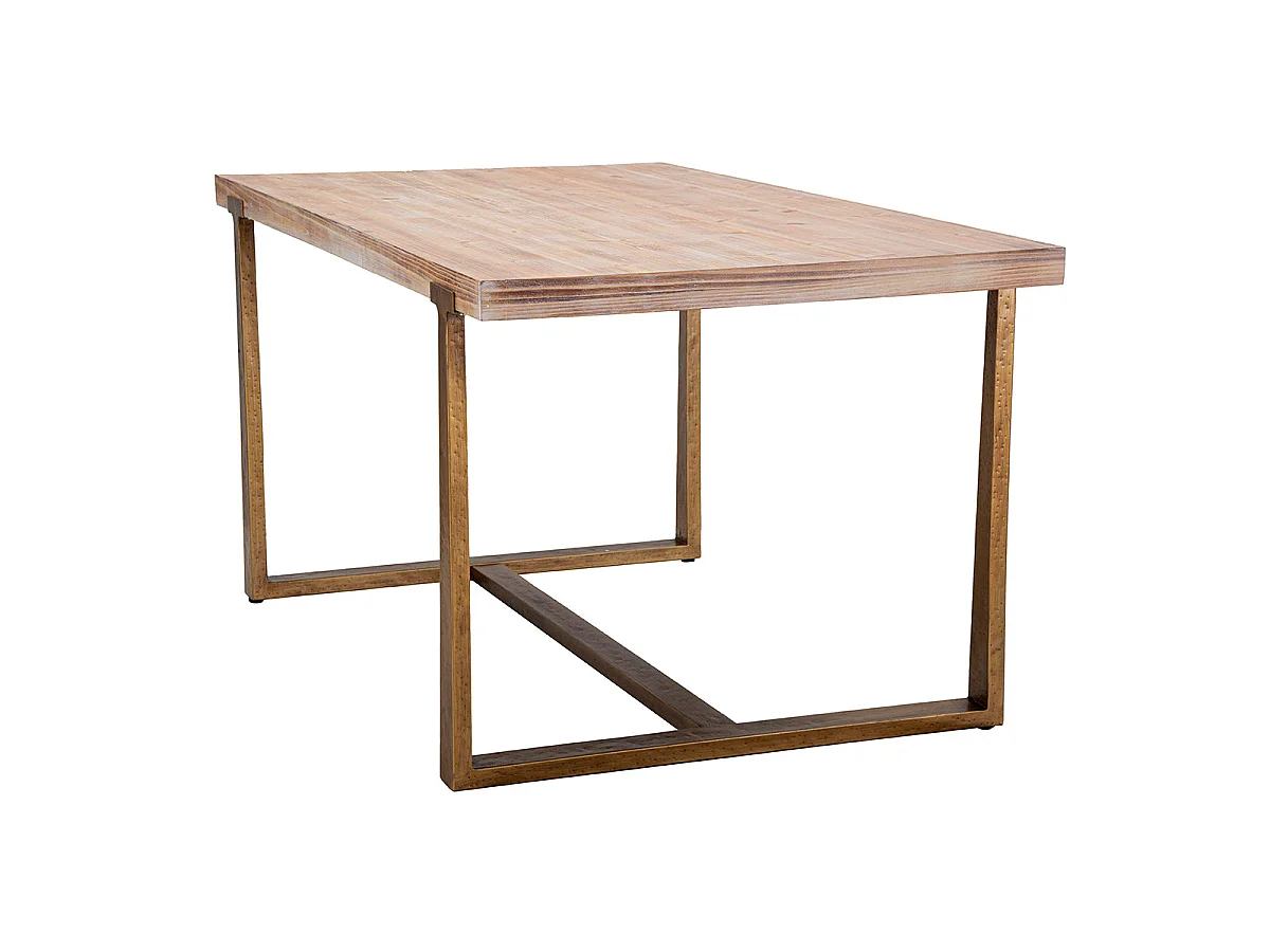 Table à manger rectangulaire 4 à 6 personnes Elowen Bois