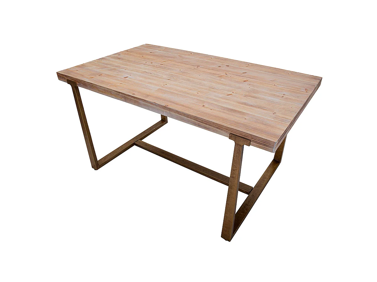 Table à manger rectangulaire 4 à 6 personnes Elowen Bois