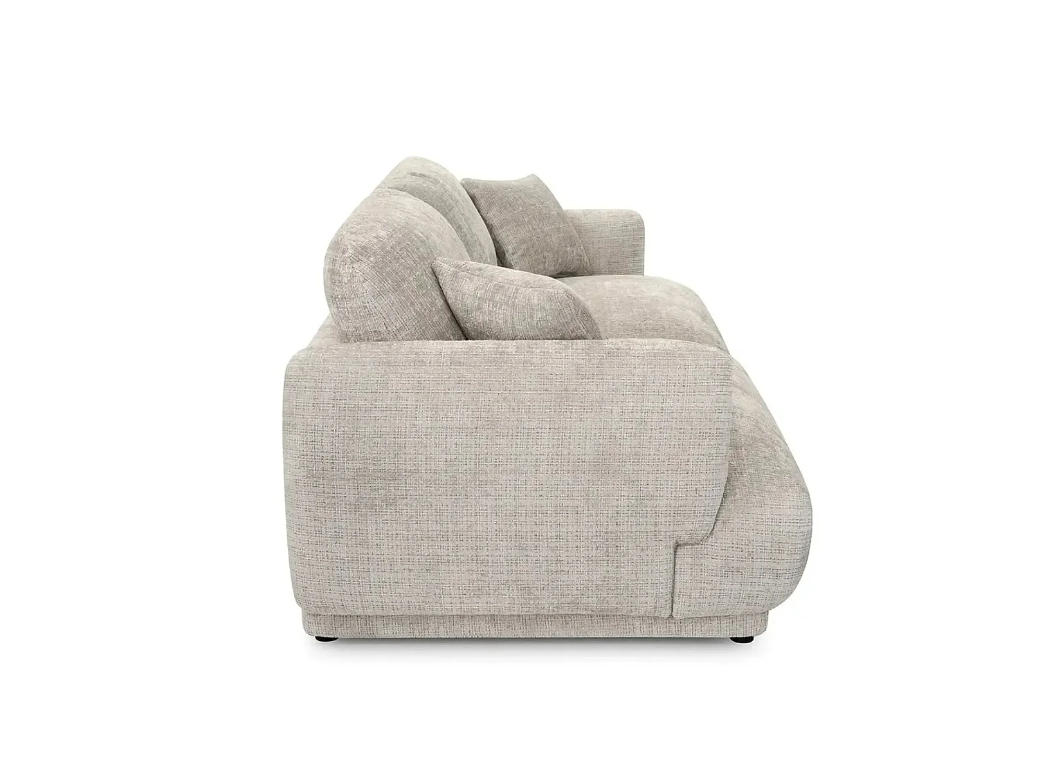 ROSALIE - 2-zits rechte bank in chenille stof - Beige
