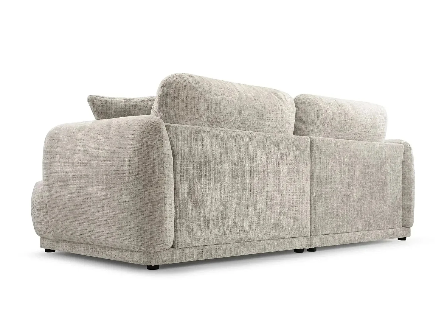 ROSALIE - 2-zits rechte bank in chenille stof - Beige