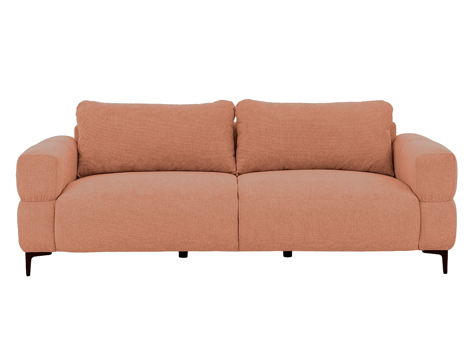 ELTON - Sofa 3-er Recht Stof - Terracotta