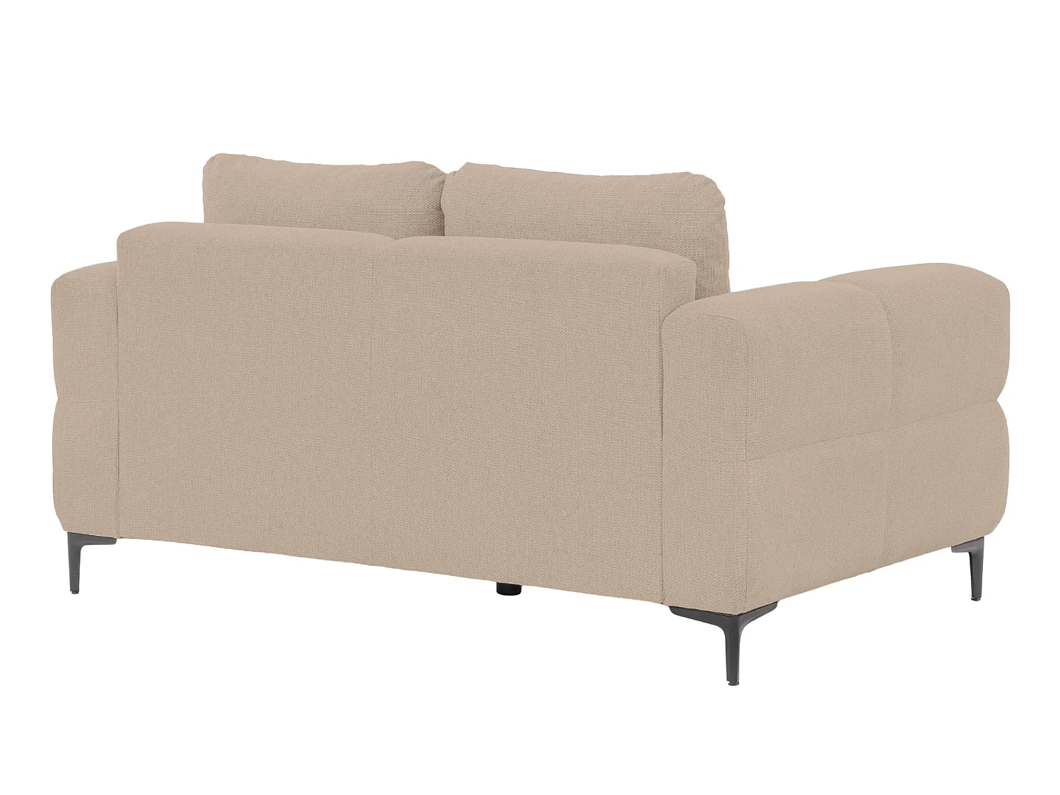 ELTON - Sofa 2-er Recht Stof - Koffie
