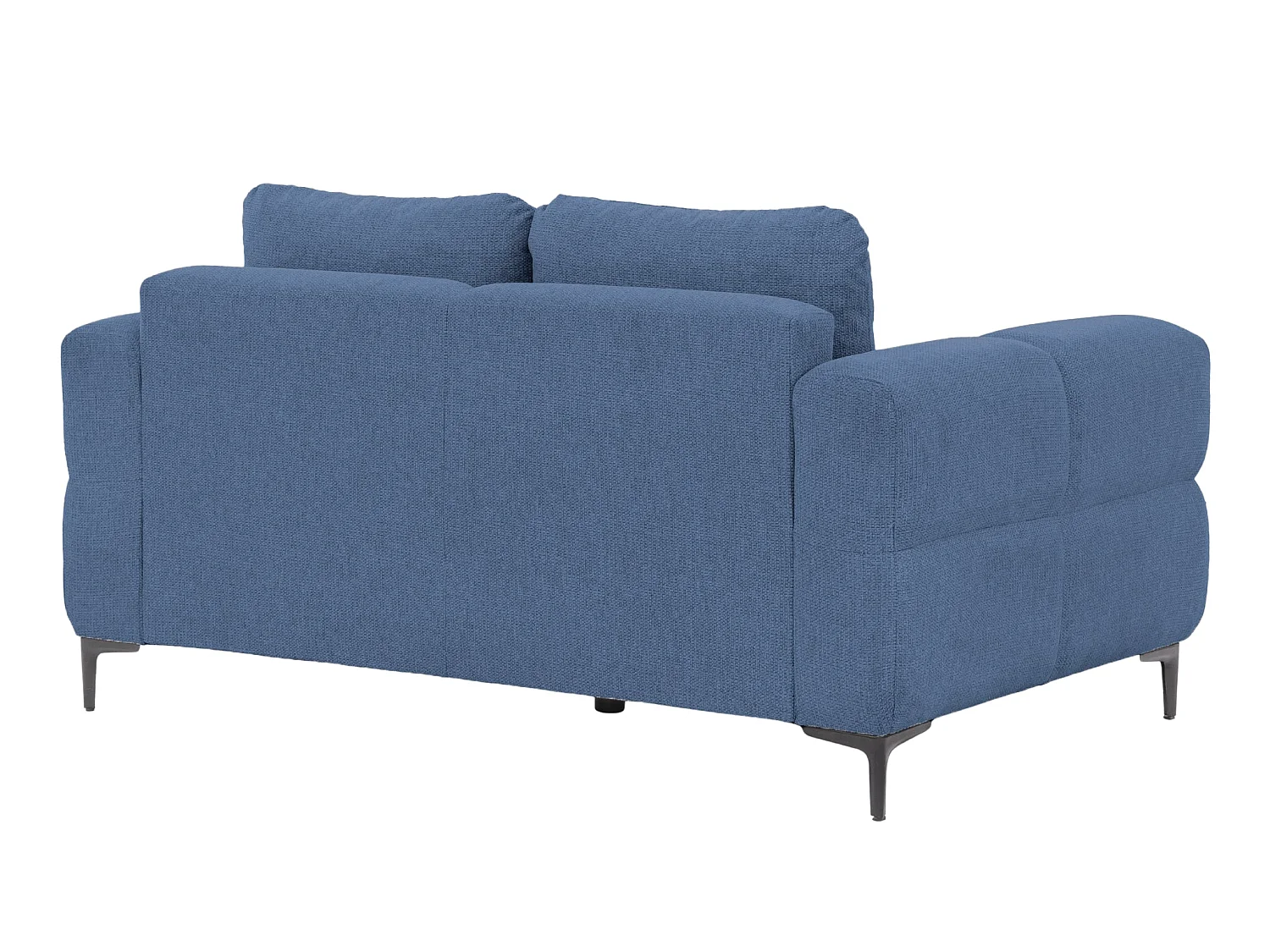 ELTON - Sofa 2-er Rechte Stof - Blauw