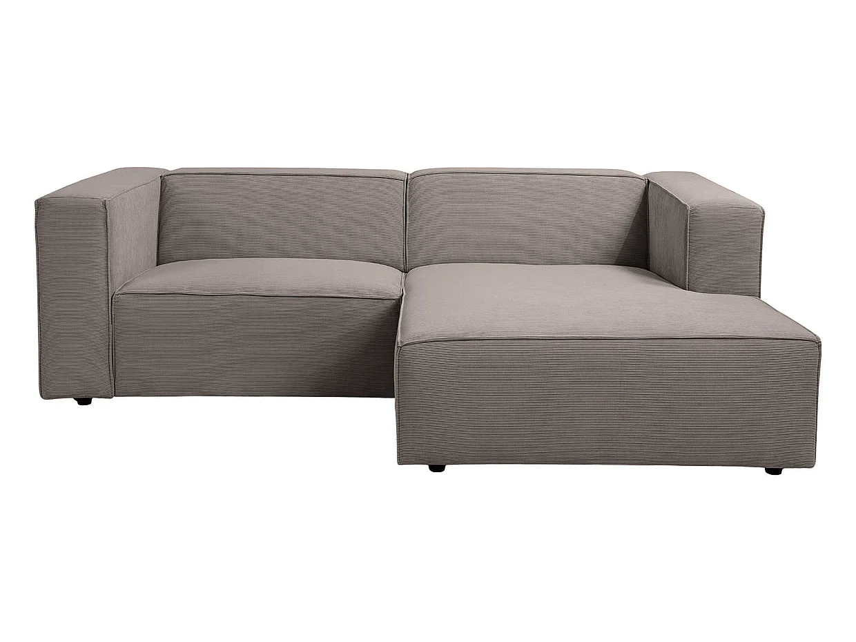 BASIL - Corduroy hoekbank 4 zits links - Taupe