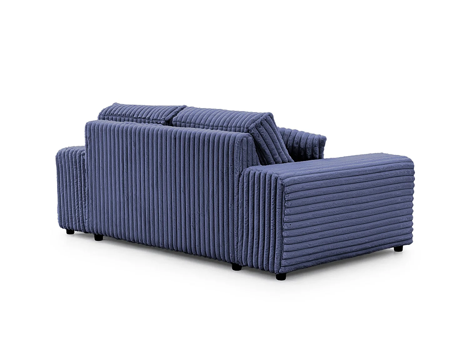CAISA - 2-zits grote corduroy bank - Blauw