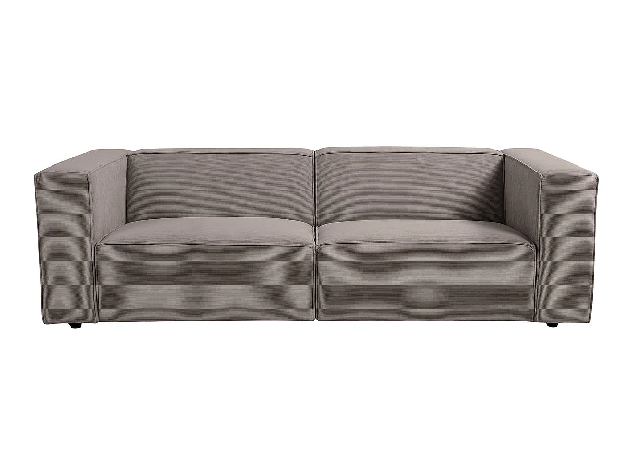BASIL - 3-zits rechte corduroy bank - Taupe