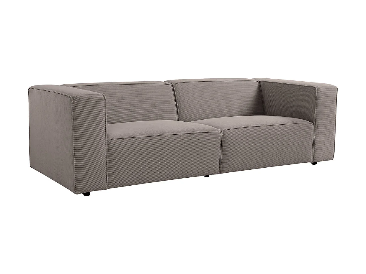 BASIL - 3-zits rechte corduroy bank - Taupe