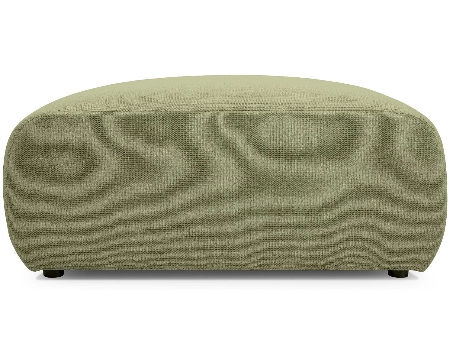 SACHA - Gevlekte stoffen poef Groen 105x57x40 cm
