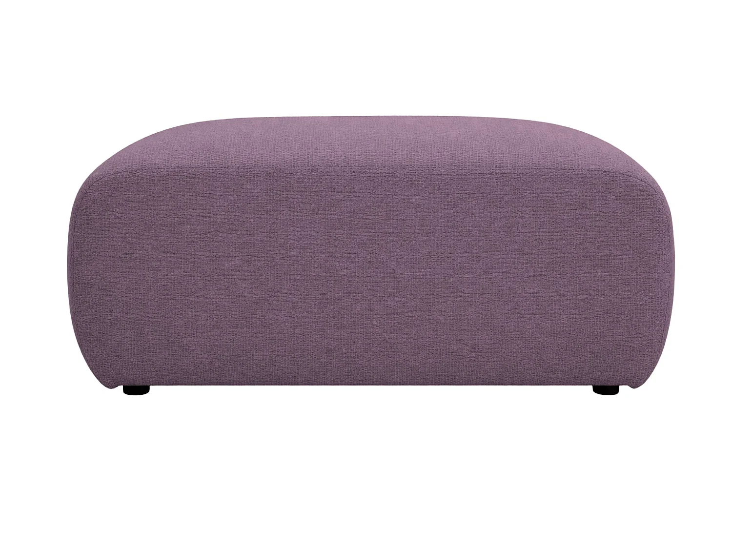 CASSIS - Pouf en tissu chenille Mauve 105x57x40