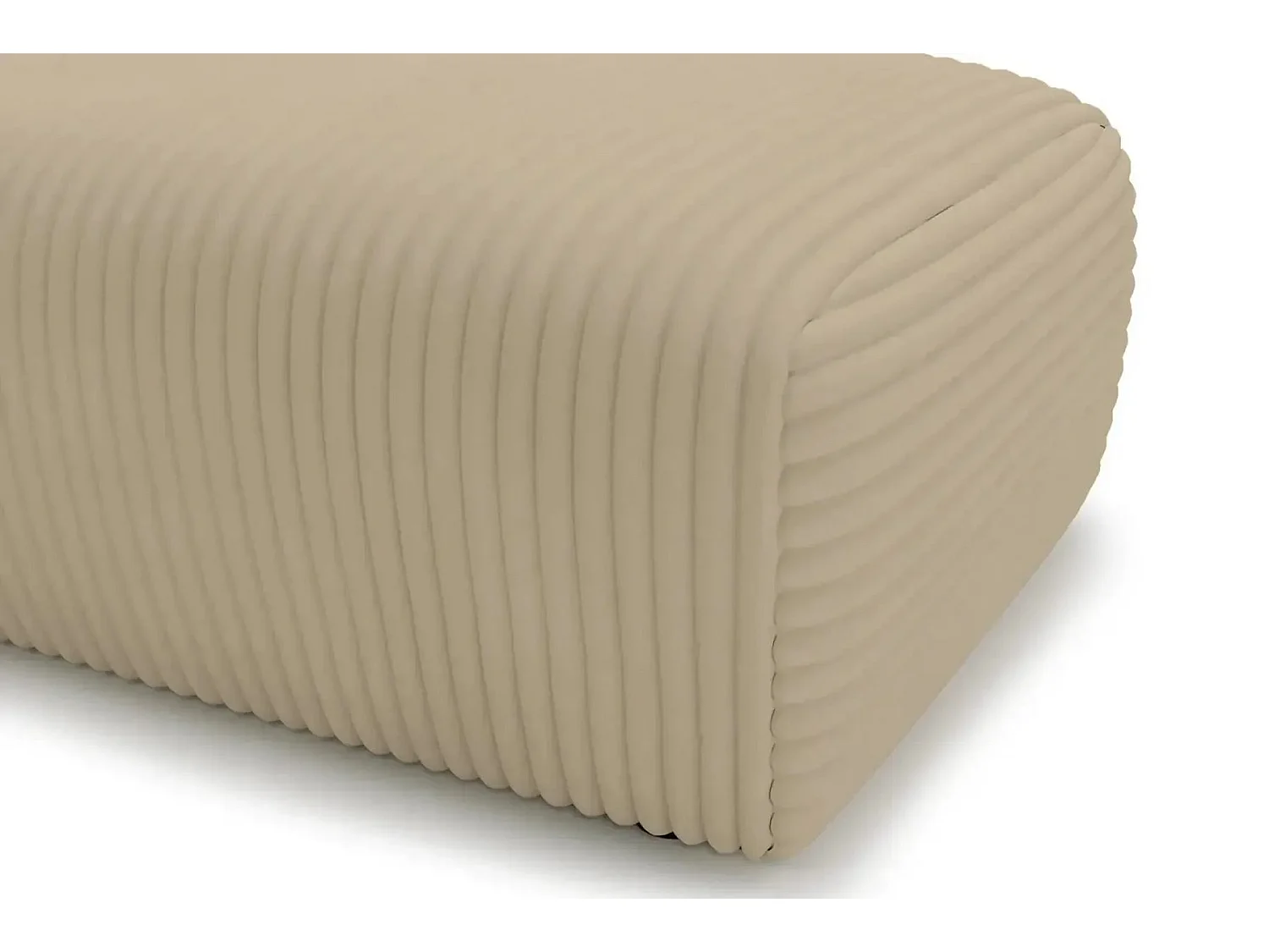 MILA - Café Poef van ribfluweel 110x72x40 cm