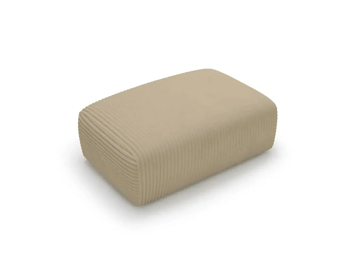MILA - Café Poef van ribfluweel 110x72x40 cm