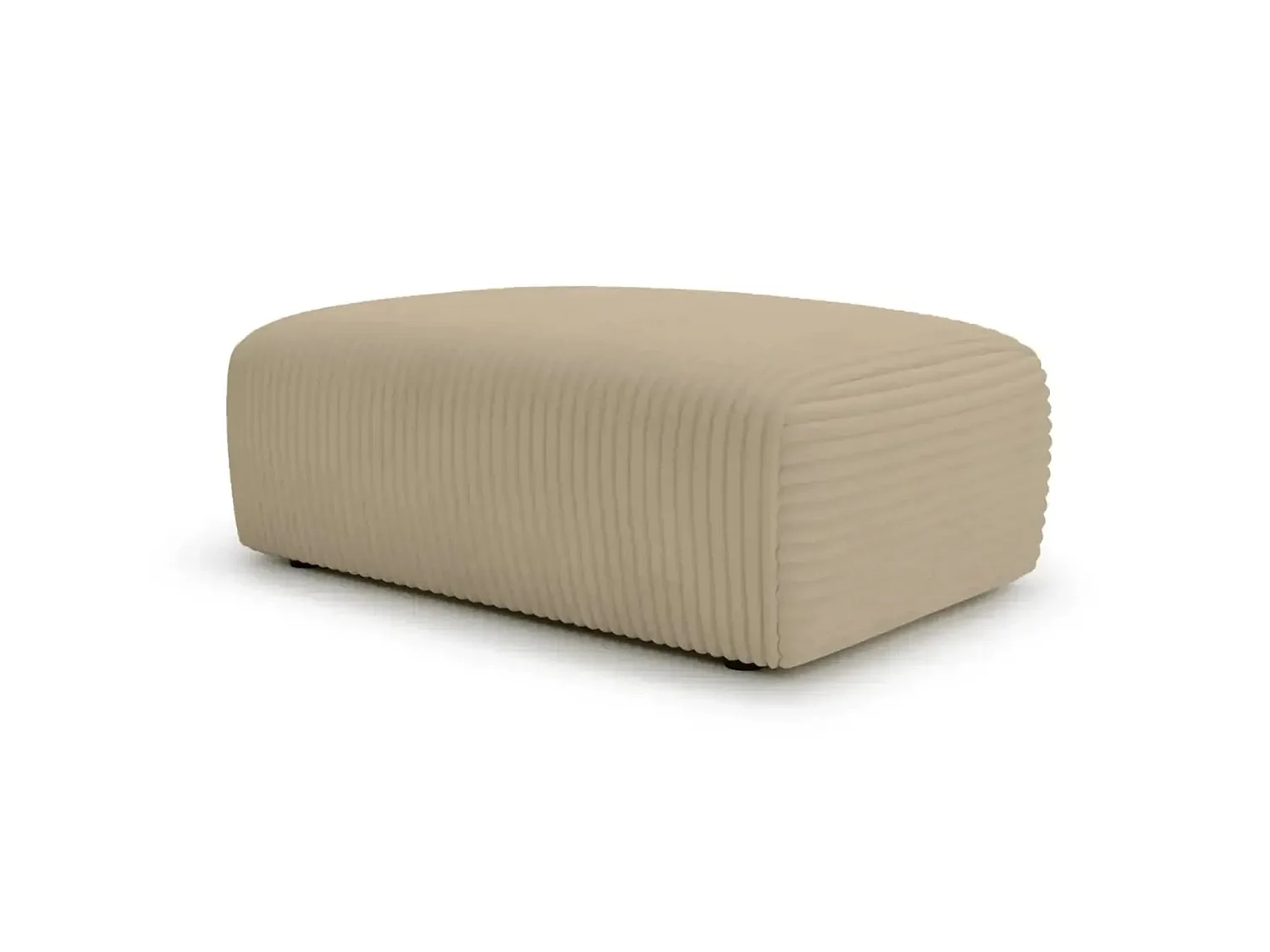 MILA - Café Poef van ribfluweel 110x72x40 cm