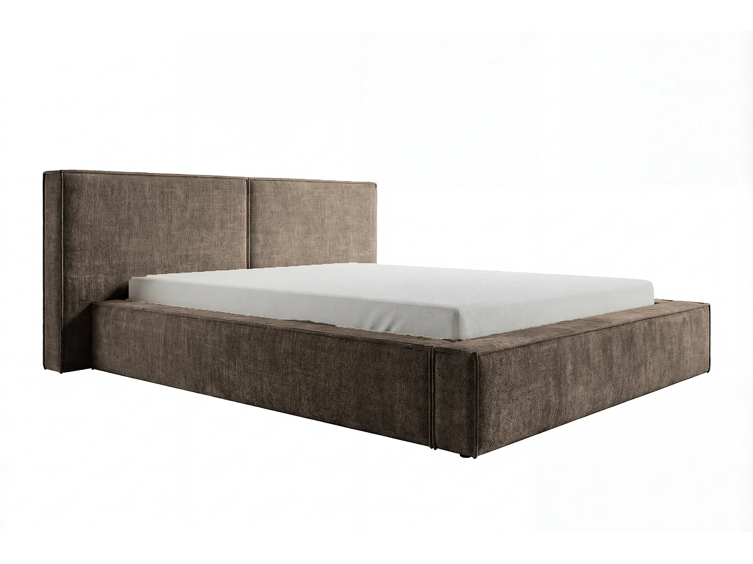 CELIA - Bruine fluwelen bedstee 160x200