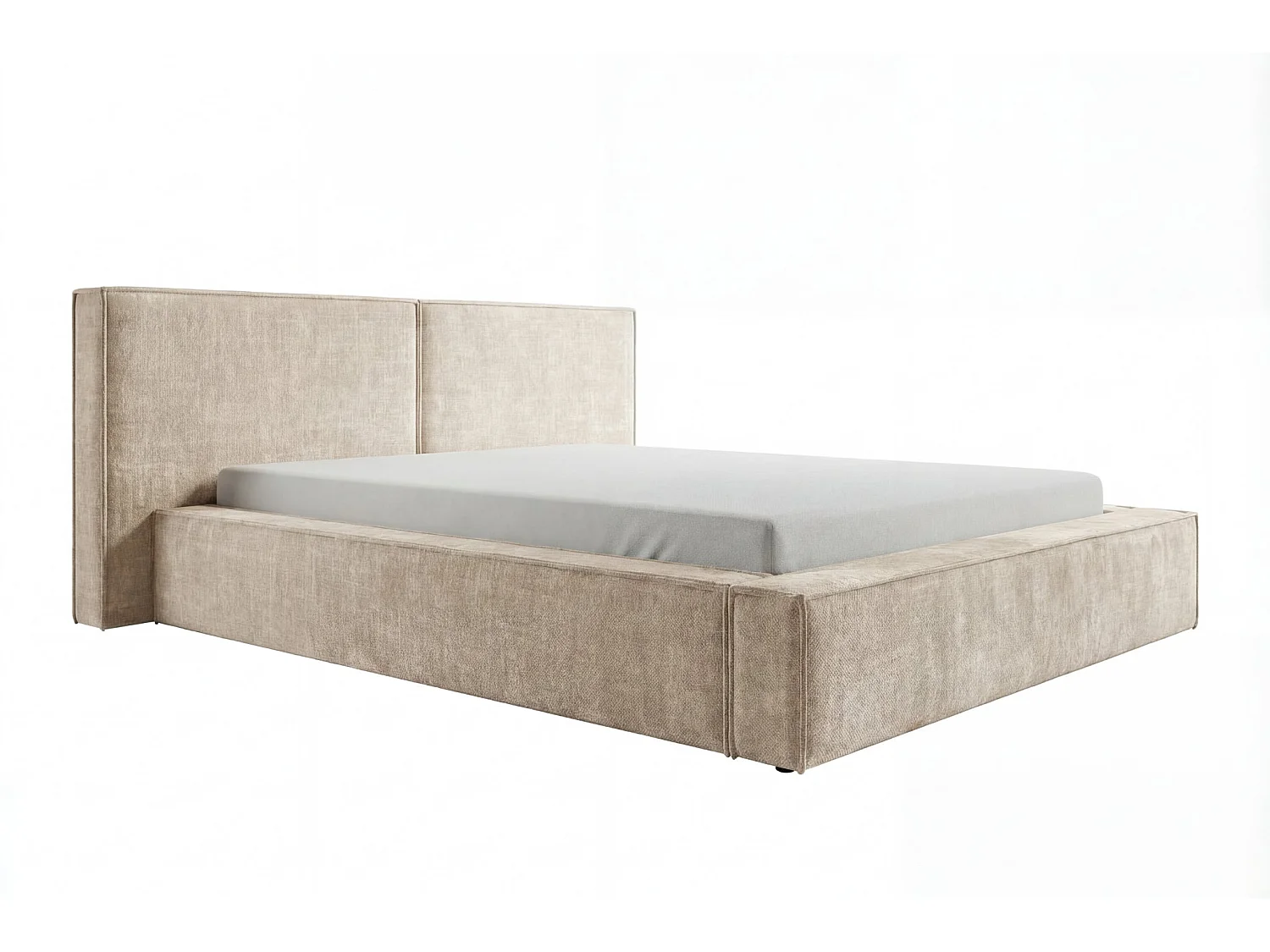 CELIA - Bruine fluwelen bedstee 160x200