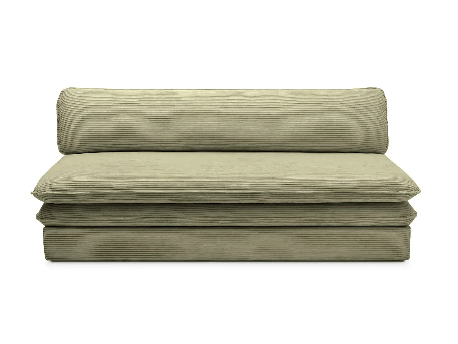 OSCAR MINI - 2-zits corduroy slaapbank - Zwart