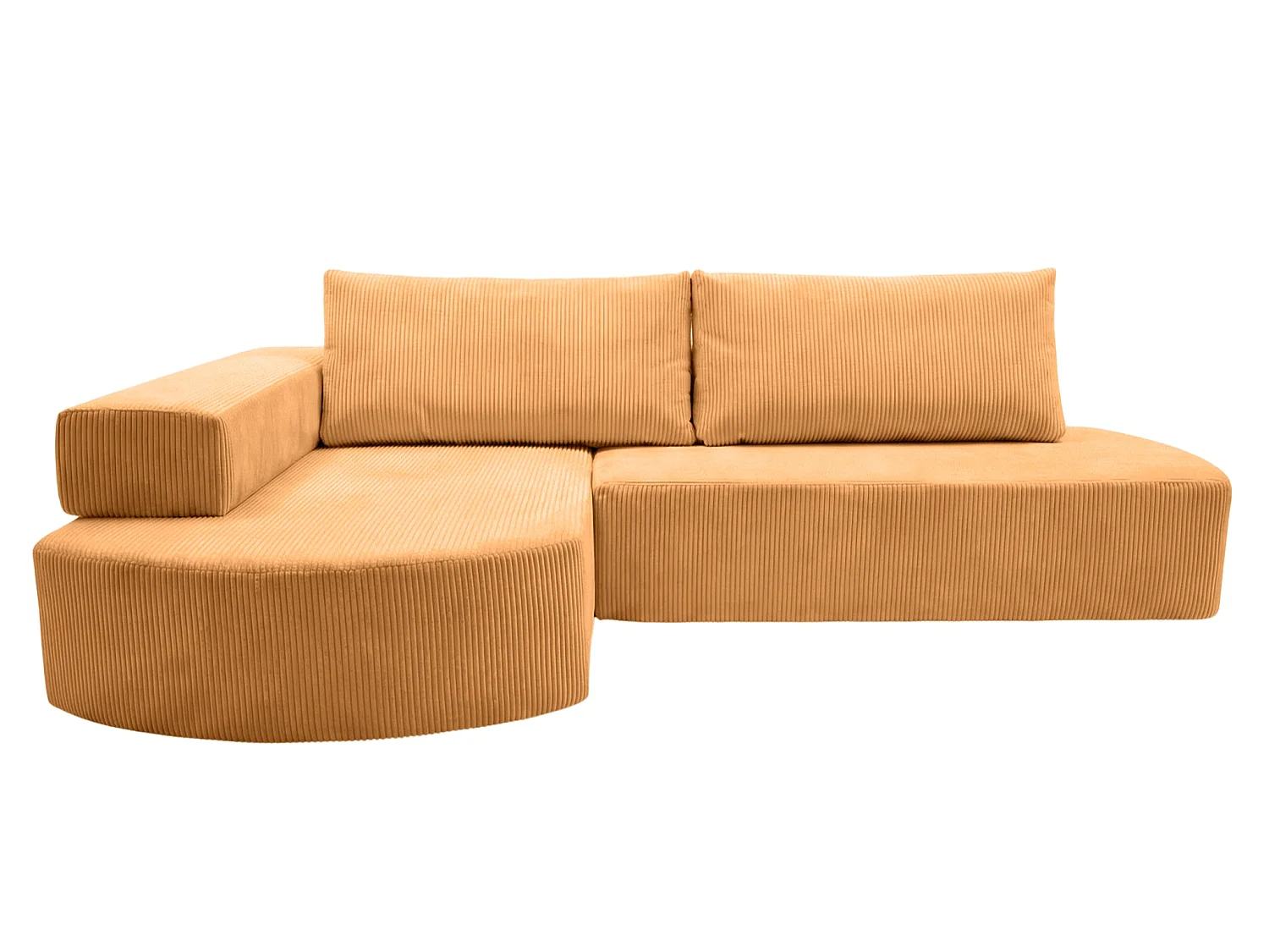 MIREA - Corduroy 4 zits hoekbank rechts - Mustard