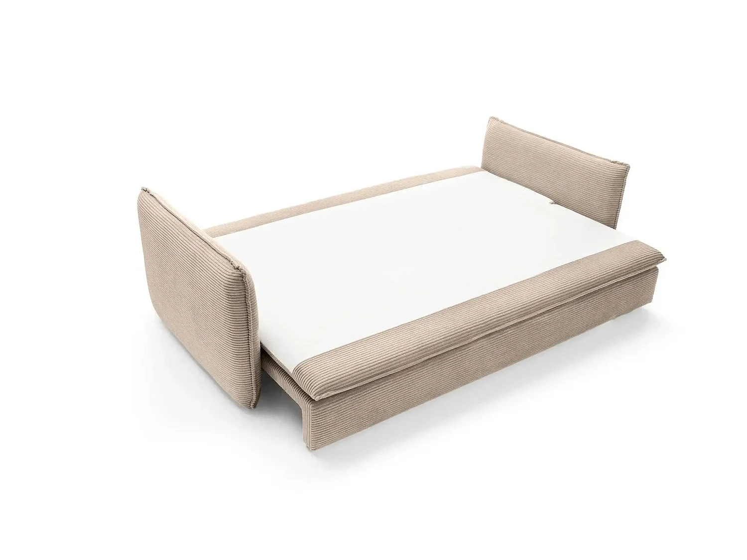 OSCAR - 3-zits rechte slaapbank in corduroy -Taupe