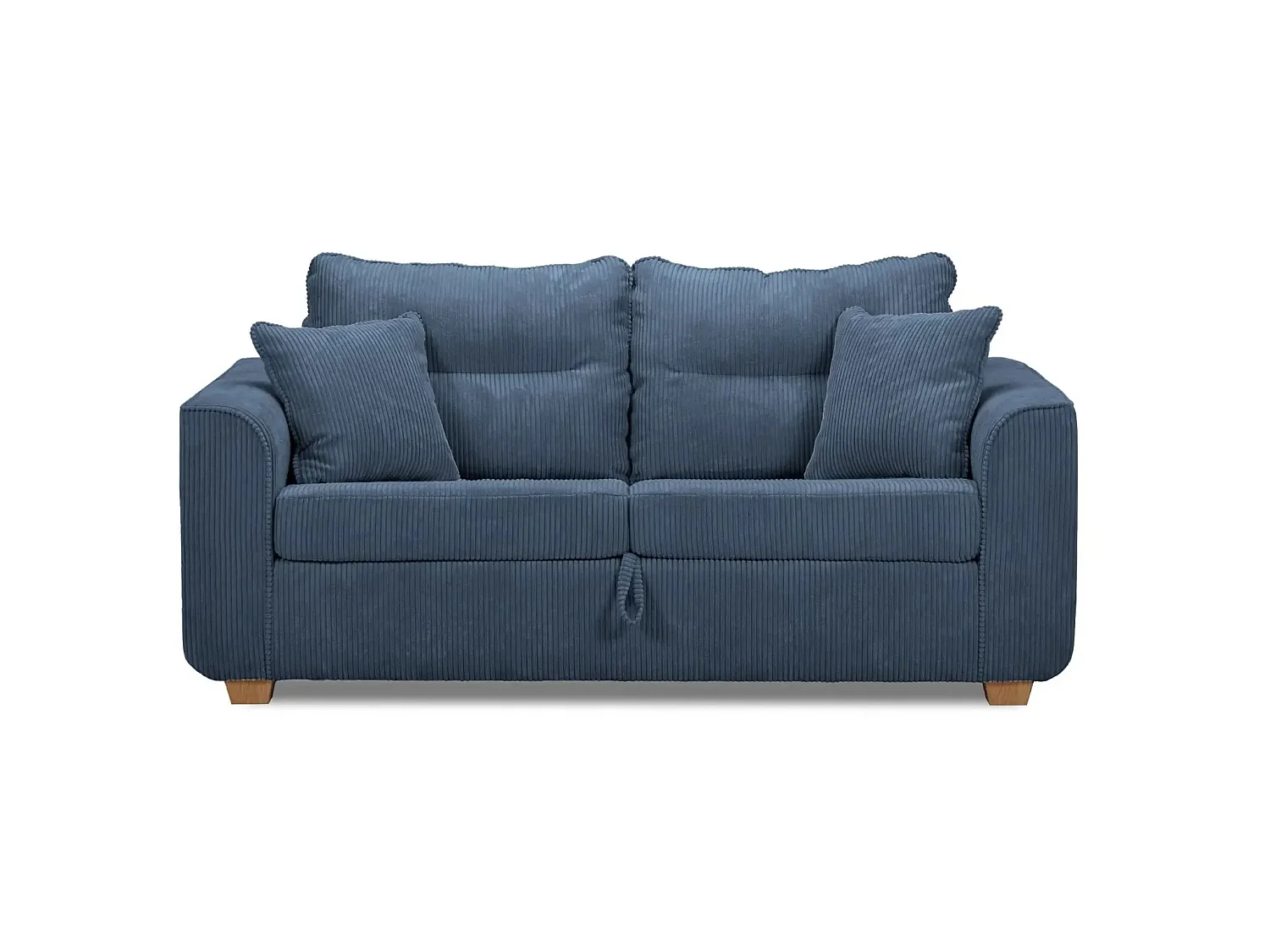 LOULOU - 2 zits corduroy slaapbank - Blauw