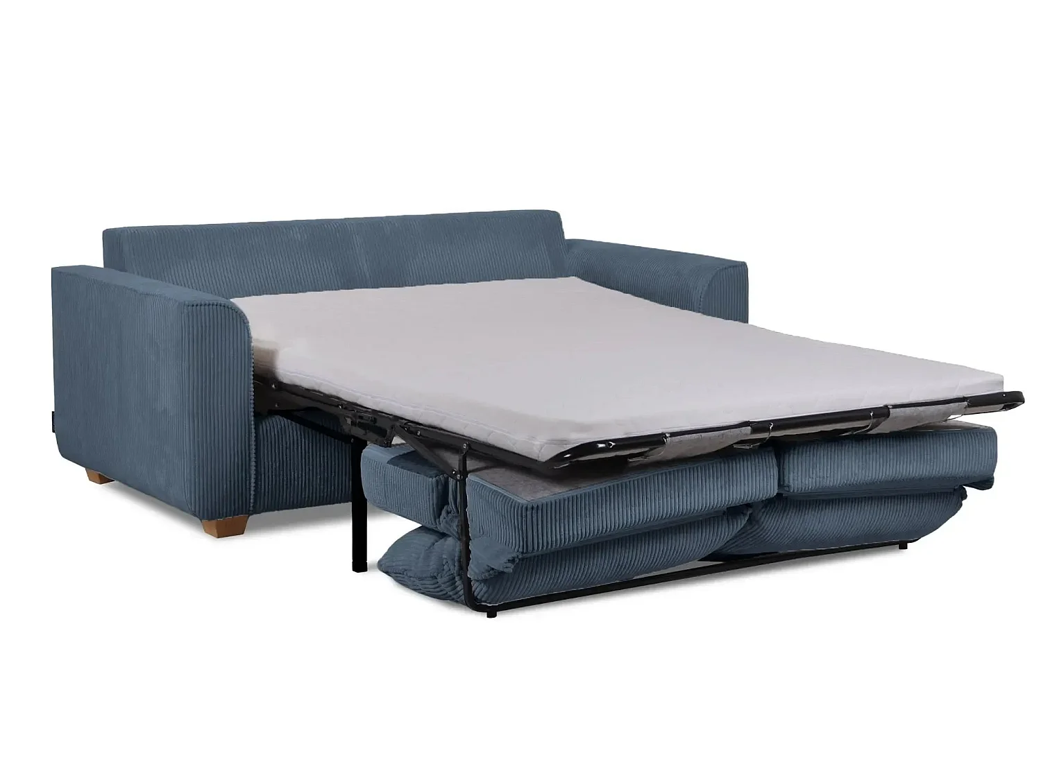 LOULOU - 2 zits corduroy slaapbank - Blauw