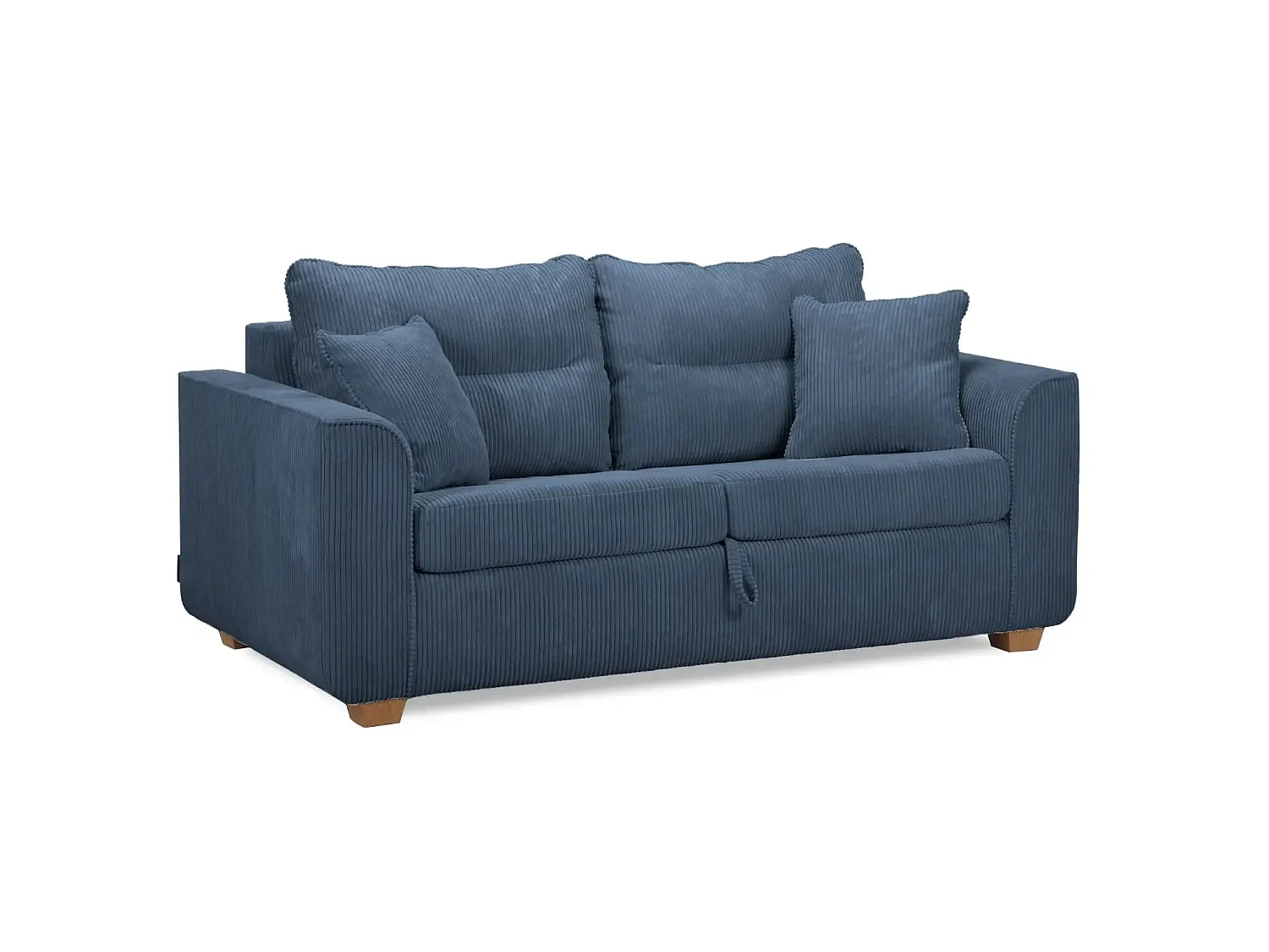 LOULOU - 2 zits corduroy slaapbank - Blauw